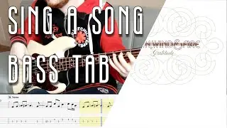 Earth, Wind & Fire - Sing a Song // Bass Cover // Play Along Tabs and Notation