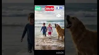 Hero Dog Rescues Kids on Goa Beach! #moralstory #trend #kidsstory #youtubevideo  #ai #viral #funny
