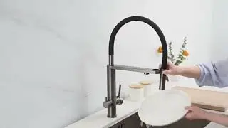 Fyeer 3 way kitchen filter faucet with flexible hose