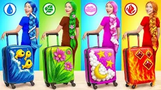 Fire Girl, Water Girl, Air Girl and Earth Girl | Prank Wars with Four Elements Bubba DO