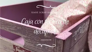 Caja con técnica de decapado