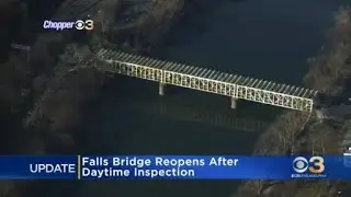 Falls Bridge reopens after inspection on Thursday
