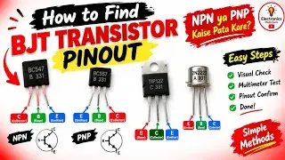 How to find transistor pins and types||simple trick to find transistor pinouts