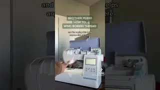 How to use bobbin thread winding option on a Brother PE 800 embroidery machine #embroiderymachine