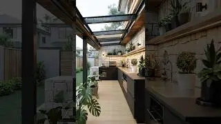 Outdoor Kitchen Transformation | From Empty Space to Functional Design  #dreammakersstudio  #home