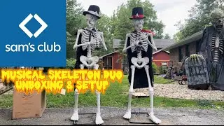 🎃Sam&rsquo;s Club 2023 Musical Skeleton Duo Unboxing & Setup👻