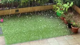 Hailstorm at Pune #weather #india