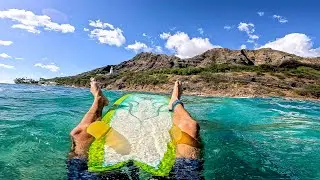 Surfing a HANDSHAPED FISH in Hawai&rsquo;i | South Shore O'ahu | RAW POV