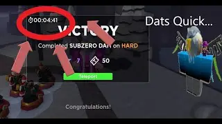 Tower Blitz Subzero Dam Solo Speedrun.