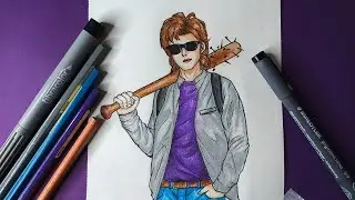 How to Draw STEVE HARRINGTON - Stranger Things 4 | Step by Step