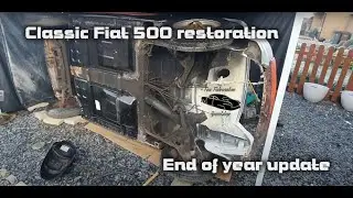 Just rolled the Fiat 500! Classic car restoration project