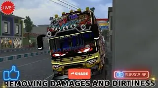 BUS SIMULATOR INDONESIA KENYAN GAMEPLAY(REMOVING DAMAGES AND DIRTINESS) 4.4.1