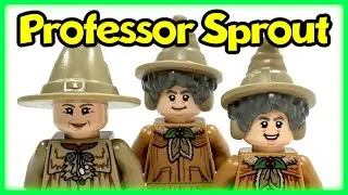 LEGO Professor Sprout Minifigure Comparison Harry Potter Collection