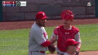 PHI@WSH: Benoit gets Zimmerman to fly out to seal win