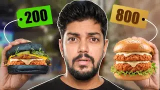 Rs.200 vs Rs.800 Cheap vs Expensive Zinger Burger in Karachi!