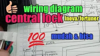 wiring diagram kabel central lock Inova dan fortuner