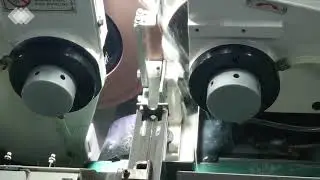 Infeed centerless grinding T puncher