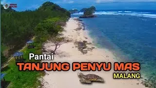 Pantai TANJUNG PENYU MAS || gazebo kayu dan pasir putih