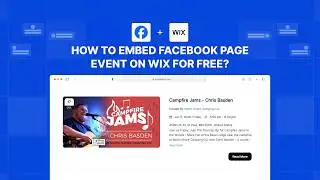 How to embed Facebook page event (One Event) on Wix? #embed #facebookpage #event #wix #widget