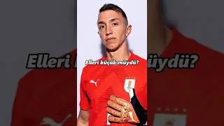 Fernando Muslera'nın elleri k&uuml;&ccedil;&uuml;k m&uuml;yd&uuml;? #shorts #futbol #muslera