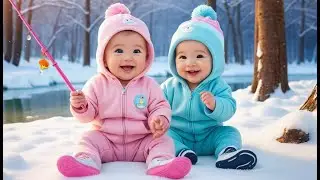 Snow Fishing Kids | Fun Winter Learning & Action Video for Toddlers