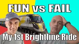 Brightline Orlando to Miami 🚄 My First Funny Train Ride Experience!