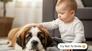 Heartwarming Love: Baby & Husky Puppies Gentle Giant Moments | Try Not To Smile 😂❤️🐾