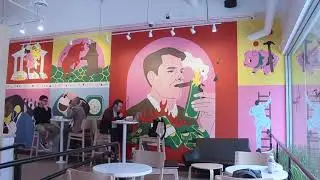 Caffe Artigiano Mural by Nada Hayek