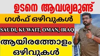 Latest gulf jobs 2023, Gulf jobs 2023 Malayalam, Education Channel Malayalam, Job vacancies 2023,