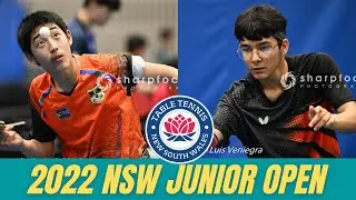 Chulong Nie vs Havin Shengali | 4K BEST POINTS | U19 Boys SemiFinal | 2022 NSW Junior Open