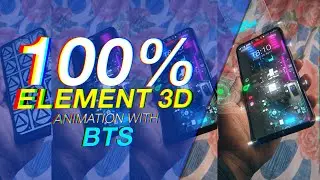 100% Element 3D | After effects | Live action phone tracking and animation