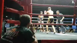 Micheas Tallan, BACK ELBOW KO, SUTAI MUAY THAI.