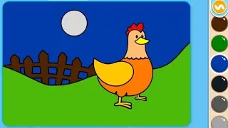 Easy Hen 🐔coloring (Letcheya colorzz🧚&zwj;♀️🖌) 