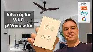 Interruptor Inteligente Wi-Fi para Ventilador de Teto compatível com Amazon Alexa e Google Home