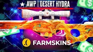 I PULLED AWP DESERT HYDRA?  | Farmskins Promo Code 2025 | CS2 Case Opening
