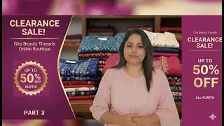 Pure cotton kurti  | Clearance Sale | Gita Beauty Threads MEGA Sale | Upto 50%