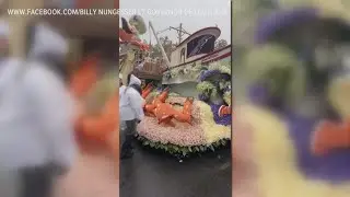 Louisiana 'Gulf to Gumbo' Float Rolls in Rose Parade in Pasadena, California
