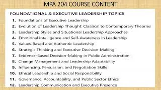 Introduction to Executive Leadership and Supervisory Development 1