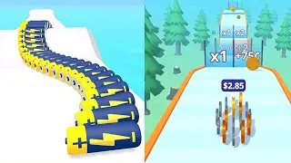 Money Rush VS Battery Run  - All Levels Android iOS Gameplay