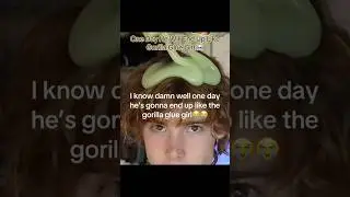One Day He Will End Up Like Gorilla Glue Girl ☠️ #interesting