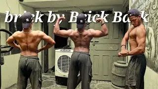 BACK and chest day  ( god level workout  ) // Brick by Brick