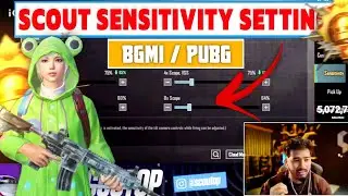 Scout Sensitivity Settings | Scout Bgmi Sensitivity Code | New Sensitivity Setting