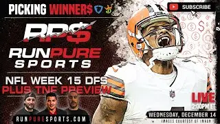 2022 NFL WEEK 15 DRAFTKINGS DFS AND VEGAS STRATEGY FOR SATURDAY SLATE | PICKING WINNERS