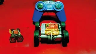 How to create a remote control car with very simple tools at home, a four wheel drive car