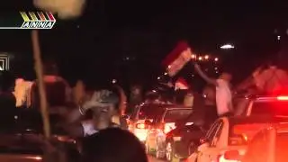 Syrians in Damascus celebrate Syrian Arab Army day, defy foreign-backed terrorists. 2-8-13