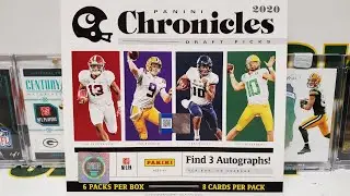 2020 Chronicles Draft Picks Football Hobby Box Opening. 4 Hits!