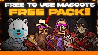 FREE TO USE MASCOT LOGO PACK! | FREE DOWNLOAD LINK | akki_gfx