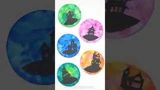 Haunted House Coffee Filter Craft 🎨 👻