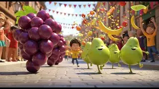 Rainbow Fruits Parade &ndash; Learn Numbers With a Tasty Twist | Fun Counting Song for Kids | Fruit Rhyme