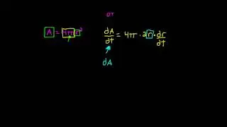 Related Rates: Surface area of a balloon